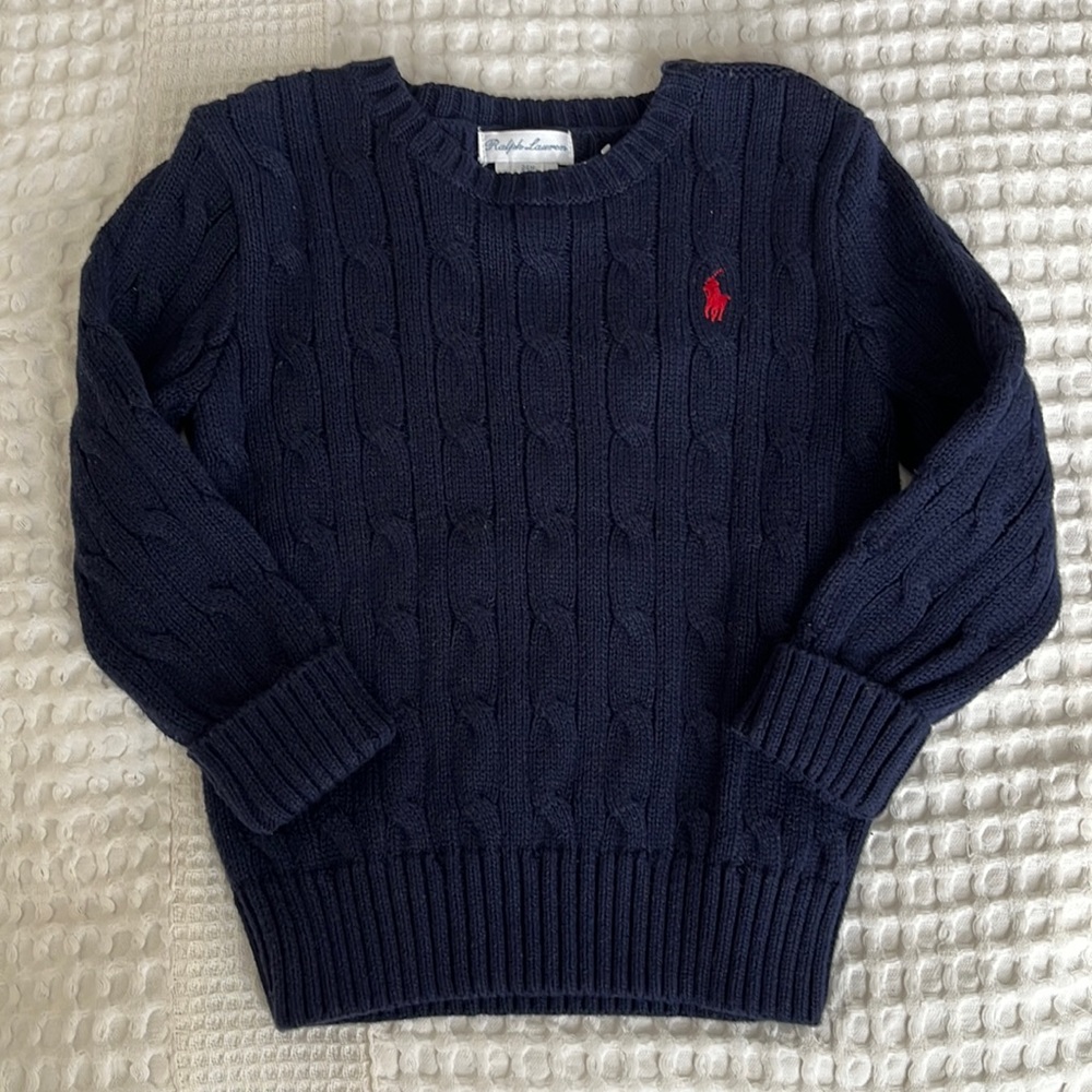 Ralph Lauren Cable knit sweater 24 mo